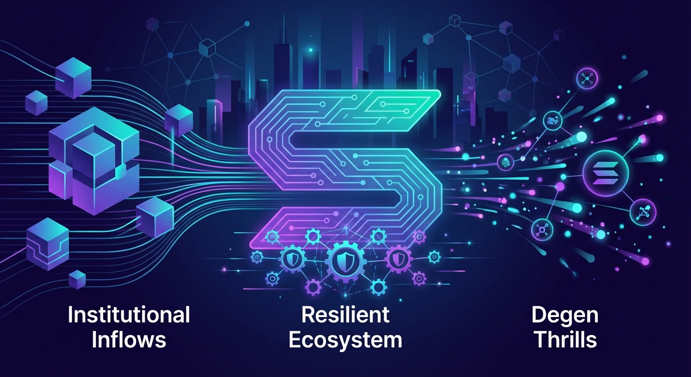 Solana’s Two-Speed Symphony: Institutional Inflows, Degen Thrills, and a Resilient Ecosystem