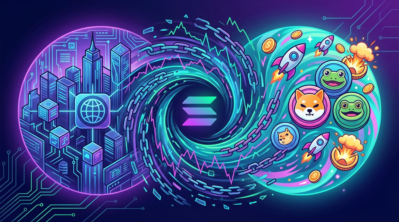 Solana’s Dual Reality: Institutional Ambition Meets Memecoin Mania Amidst Market Volatility