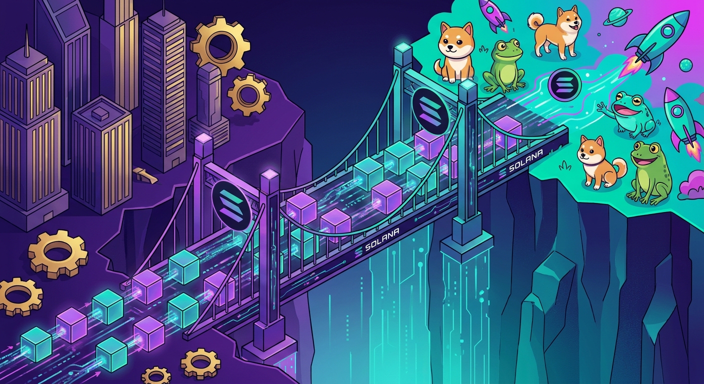 Solana: Bridging Institutional Giants and the Meme Coin Frontier